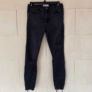 Free People Black Skinny Jeans